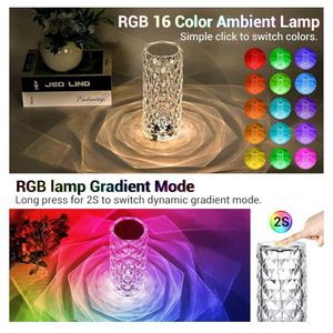 💥Brand NEW Crystal Table Lamp Color Changing
