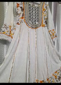 Floral Print Ethnic Gown