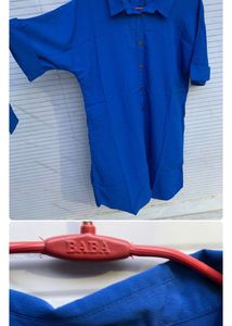 Combo ( Only Blue Dress&amp; Twisted Neckline Top)