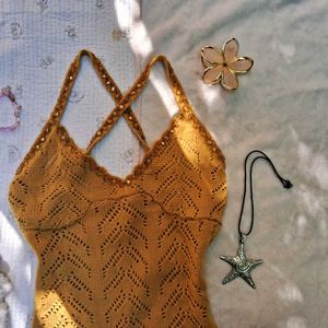 y2k vintage knit fitted top