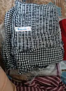 Korean Cute Checked Crop Top