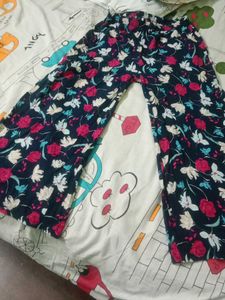 Floral Print Palazzo Pants