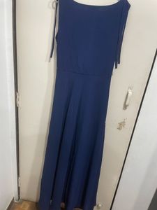 Elegant Navy Blue Maxi Dress