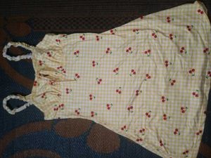 Cherry Mini Yellow Dress