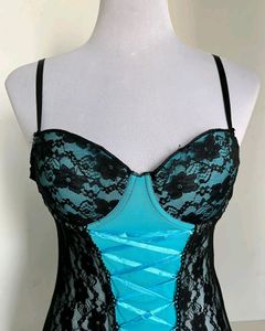 Blue Lace Corset