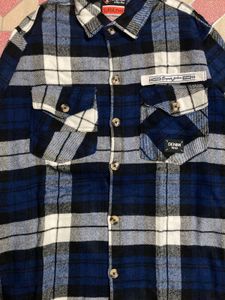 Blue Flannel Shacket