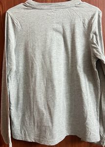 Long Sleeves, Grey oversized top w MickeyFace