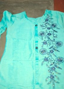 Embroidery  work kurti