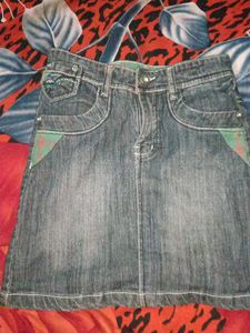 Denim Mini Skirt