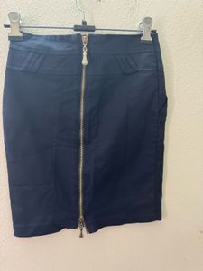 Blue Fitted Skirt