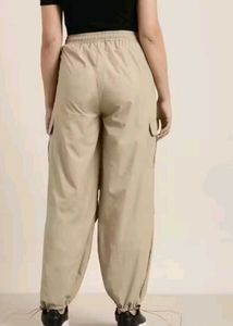 Beige Cargo Pants