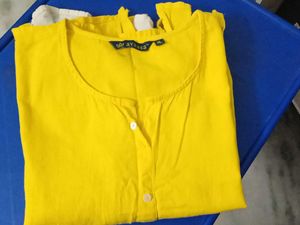 Avaasa Yellow Kurti - XL
