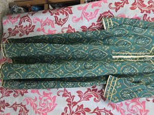 Elegant Green Printed Kurta  Pillzo Set With Dupat