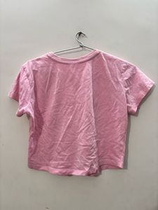 Cute Pink Bow Crop Top