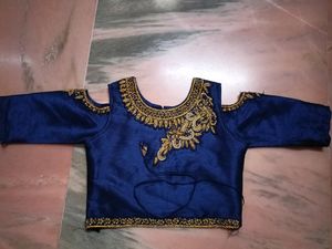 Navy Blue Blouse