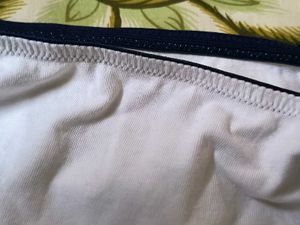 WHITE M&amp;S HIPSTER PANTY