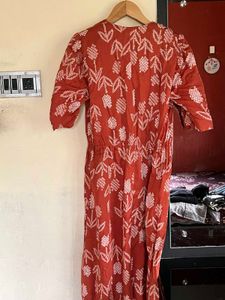 Orange Floral Outfit