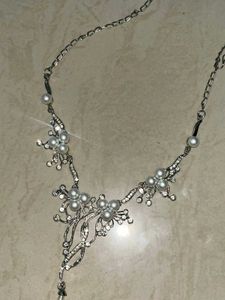 Silver Pearl Necklace