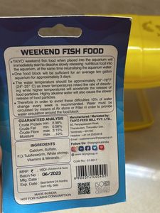 Fish Tank With Chlorine And Food
