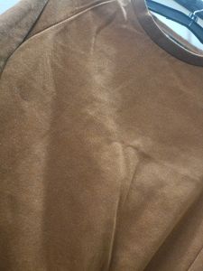 Brown 3/4 Sleeve Pullover