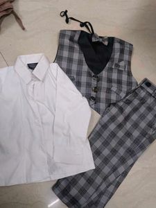 White and black party wear