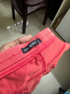 Red Casual Pants