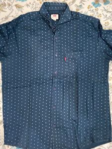Levi's Blue Patterned Shirt