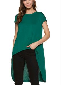 AND Cusual Regular Sleeves Solid Green Tunic