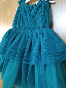 Teal Sparkle Party Dress