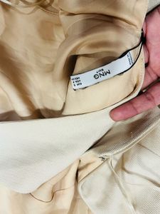 Mango Beige Halter Mini Dress