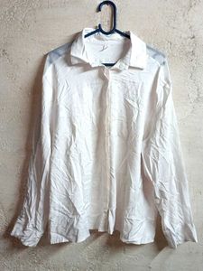 PLUS SIZE Formal Shirt Top Light Cream