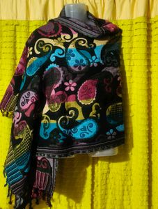 Indian Paisley Print Shawl