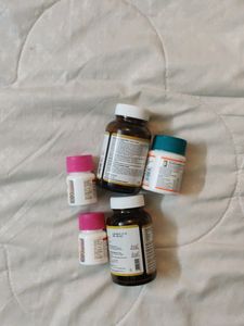 Set Of Empty Bottles For Storage