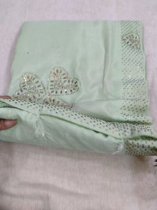 Elegant Light Green Saree