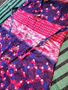 Red &amp; Blue Patterned Dress