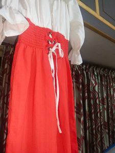 Chic Red &amp; White Dress