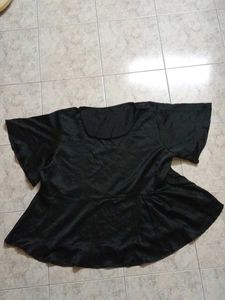 Black Peplum Top