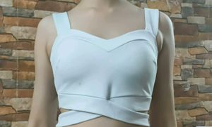 White crossover top