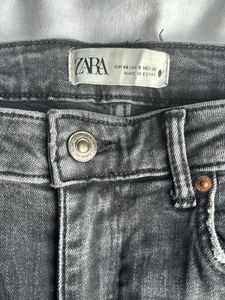 Zara Skinny Pearl Black Jeans