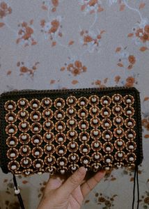 Floral Beaded Clutch