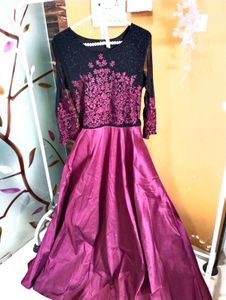 Elegant Maroon Ethnic Gown