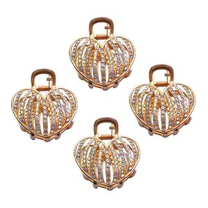 Golden Heart Hair Clutcher Combo Pack of 4
