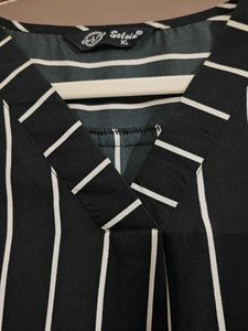 Striped V-Neck Top