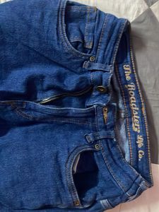 Dark Blue Flare Leg Jeans