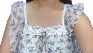 Floral Lace Trim Top
