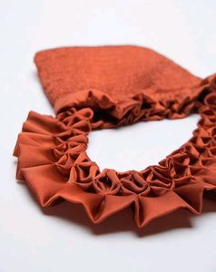 Zara Russet Ruffle Mini Bag