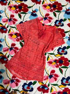 Stylish Lace | Net Sheer Top