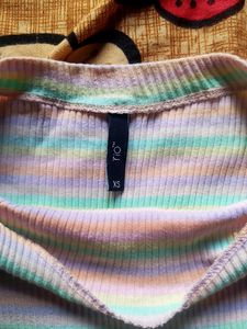 A Nice Beautiful Multicolored Crop Top