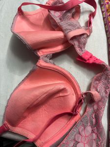 Pink Lace Bra
