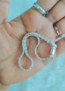 Light Weight Silver Chain Bracelet Unisex